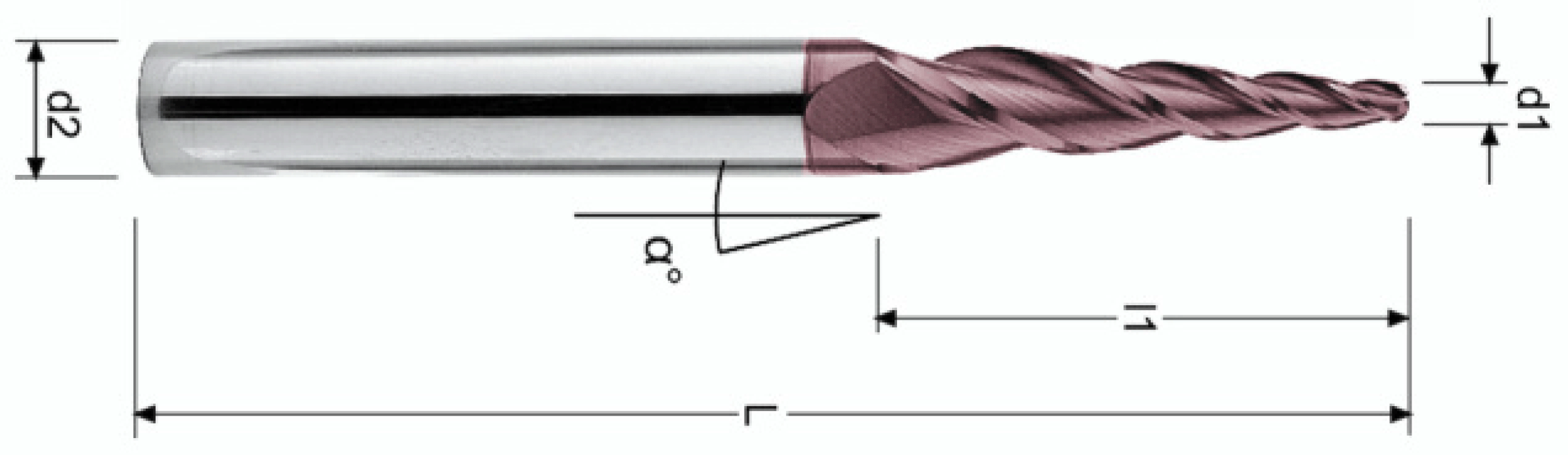 Фреза Z3R30° 2.5X20X65 G 6 3° Фреза Z3R30° 2.5X20X65 G 6 3°